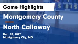 Montgomery County  vs North Callaway  Game Highlights - Dec. 20, 2022