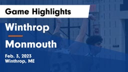 Winthrop  vs Monmouth Game Highlights - Feb. 3, 2023