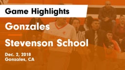 Gonzales  vs Stevenson School Game Highlights - Dec. 2, 2018