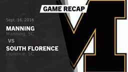 Recap: Manning  vs. South Florence  2016