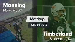 Matchup: Manning vs. Timberland  2016