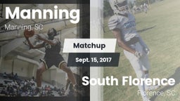 Matchup: Manning vs. South Florence  2017