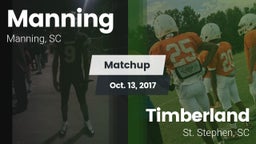 Matchup: Manning vs. Timberland  2017