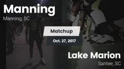 Matchup: Manning vs. Lake Marion  2017