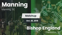 Matchup: Manning vs. Bishop England  2018
