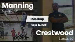 Matchup: Manning vs. Crestwood  2019