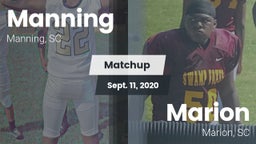 Matchup: Manning vs. Marion  2020
