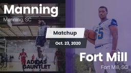Matchup: Manning vs. Fort Mill  2020
