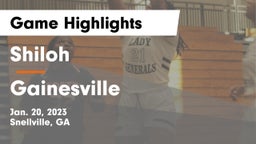 Shiloh  vs Gainesville  Game Highlights - Jan. 20, 2023