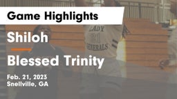 Shiloh  vs Blessed Trinity  Game Highlights - Feb. 21, 2023