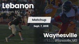 Matchup: Lebanon  vs. Waynesville  2018