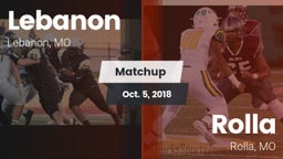 Matchup: Lebanon  vs. Rolla  2018