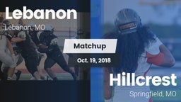 Matchup: Lebanon  vs. Hillcrest  2018