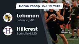 Recap: Lebanon  vs. Hillcrest  2018