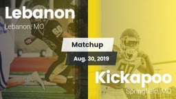 Matchup: Lebanon  vs. Kickapoo  2019
