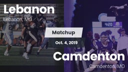 Matchup: Lebanon  vs. Camdenton  2019