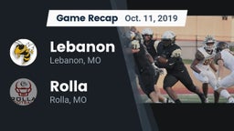 Recap: Lebanon  vs. Rolla  2019