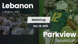 Matchup: Lebanon  vs. Parkview  2019