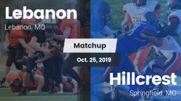 Matchup: Lebanon  vs. Hillcrest  2019