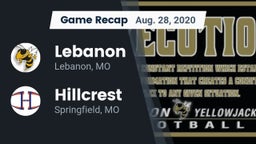 Recap: Lebanon  vs. Hillcrest  2020