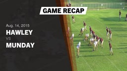 Recap: Hawley  vs. Munday  2015