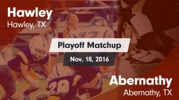 Matchup: Hawley vs. Abernathy  2016