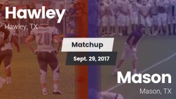 Matchup: Hawley vs. Mason  2017