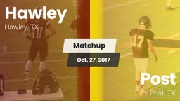 Matchup: Hawley vs. Post  2017