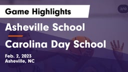 Asheville School vs Carolina Day School  Game Highlights - Feb. 2, 2023