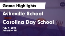 Asheville School vs Carolina Day School  Game Highlights - Feb. 9, 2023