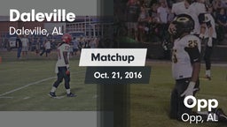 Matchup: Daleville vs. Opp  2016