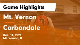 Mt. Vernon  vs Carbondale  Game Highlights - Dec. 14, 2021