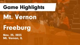 Mt. Vernon  vs Freeburg  Game Highlights - Nov. 25, 2023
