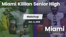 Matchup: Killian vs. Miami  2018