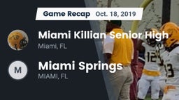Recap: Miami Killian Senior High vs. Miami Springs  2019