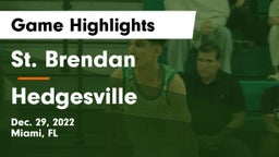 St. Brendan  vs Hedgesville  Game Highlights - Dec. 29, 2022