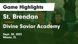 St. Brendan  vs Divine Savior Academy Game Highlights - Sept. 30, 2023