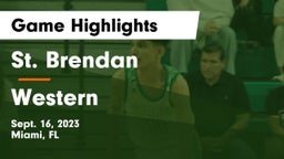 St. Brendan  vs Western Game Highlights - Sept. 16, 2023