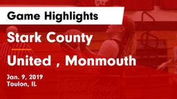 Stark County  vs United , Monmouth Game Highlights - Jan. 9, 2019