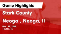 Stark County  vs Neoga , Neoga, Il Game Highlights - Dec. 28, 2018