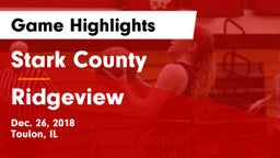 Stark County  vs Ridgeview  Game Highlights - Dec. 26, 2018