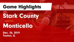 Stark County  vs Monticello  Game Highlights - Dec. 26, 2019