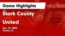 Stark County  vs United  Game Highlights - Jan. 13, 2020