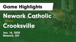 Newark Catholic  vs Crooksville  Game Highlights - Jan. 16, 2020