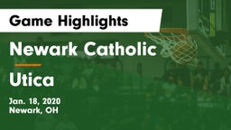 Newark Catholic  vs Utica  Game Highlights - Jan. 18, 2020