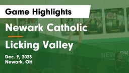 Newark Catholic  vs Licking Valley  Game Highlights - Dec. 9, 2023