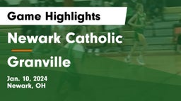 Newark Catholic  vs Granville  Game Highlights - Jan. 10, 2024