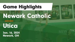 Newark Catholic  vs Utica  Game Highlights - Jan. 16, 2024