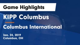 KIPP Columbus  vs Columbus International Game Highlights - Jan. 24, 2019