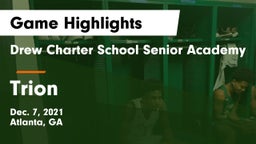 Drew Charter School Senior Academy  vs Trion  Game Highlights - Dec. 7, 2021